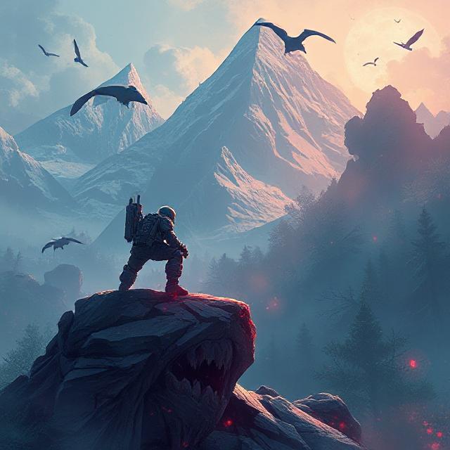 Quill, book and ember light